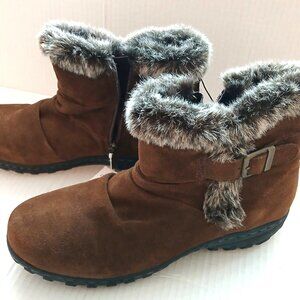 Khombu Lindsey Woman Boots suede Faux Fur Lined 10M New with tags